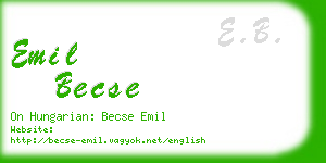 emil becse business card